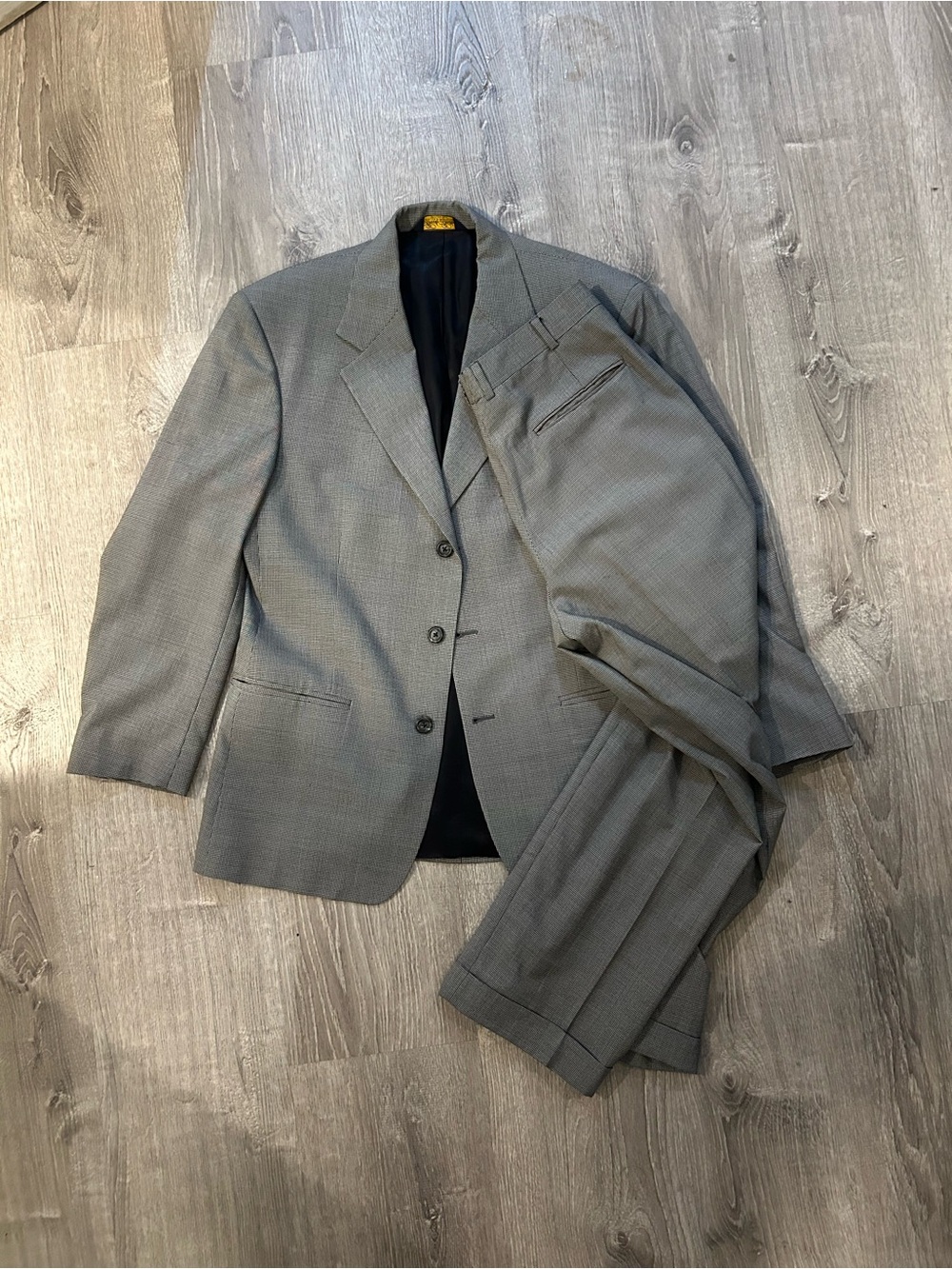 Brooks Brothers Grey Men's Two-Piece Suit Jacket & Pants